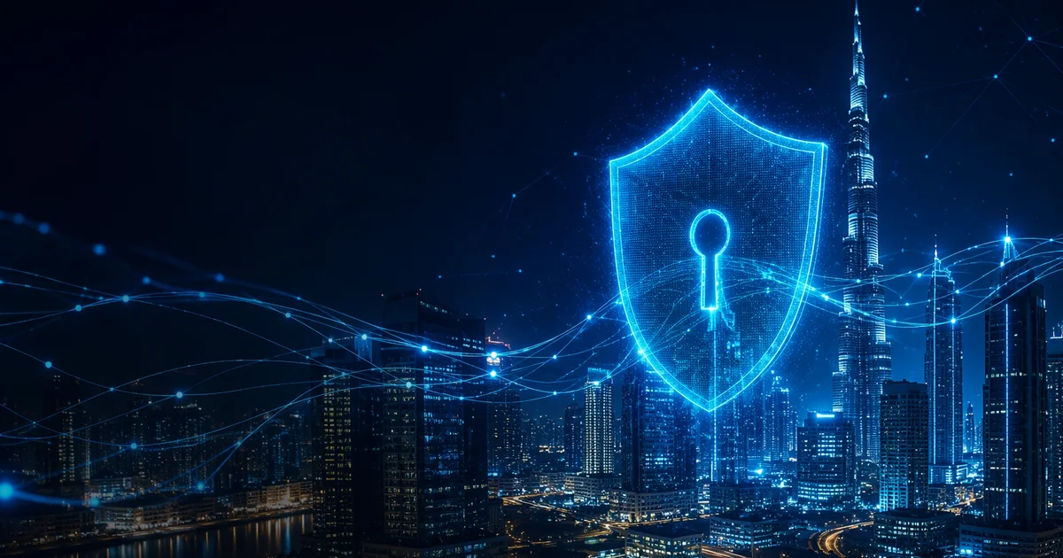 AI-driven AML and KYC compliance monitoring for a UAE bank, showing real-time transaction screening and an Open Finance data layer over a legacy core banking system