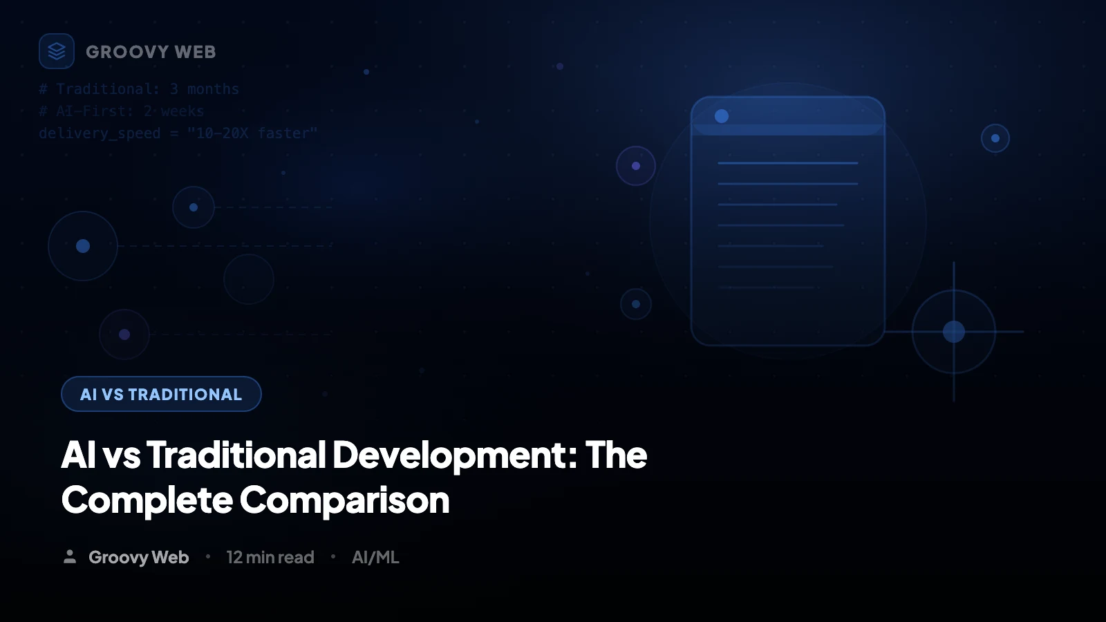 AI vs Traditional Development: 10x Faster, 60% Cheaper (2026)