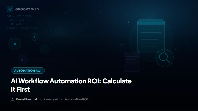 AI Workflow Automation ROI: How to Calculate It Before You Build