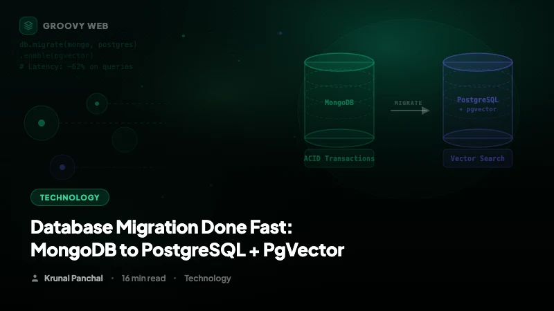 Database Migration Done Fast: MongoDB to PostgreSQL + PgVector (The 2026 Buyer's Guide)