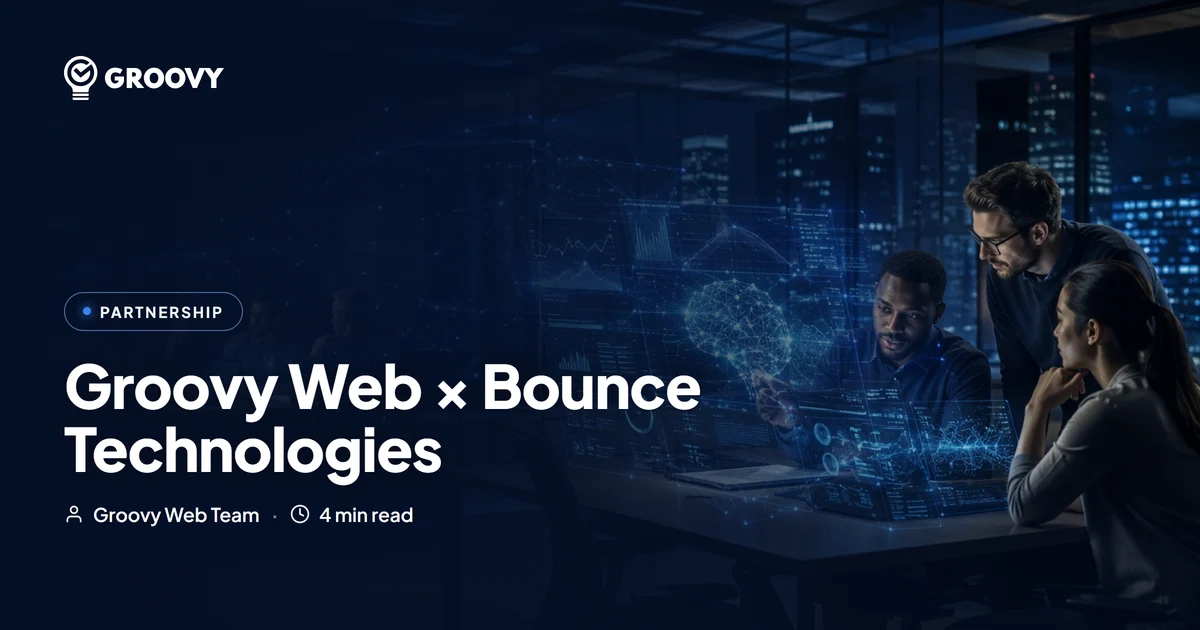 Groovy Web Partners with Bounce Technologies to Accelerate Enterprise AI