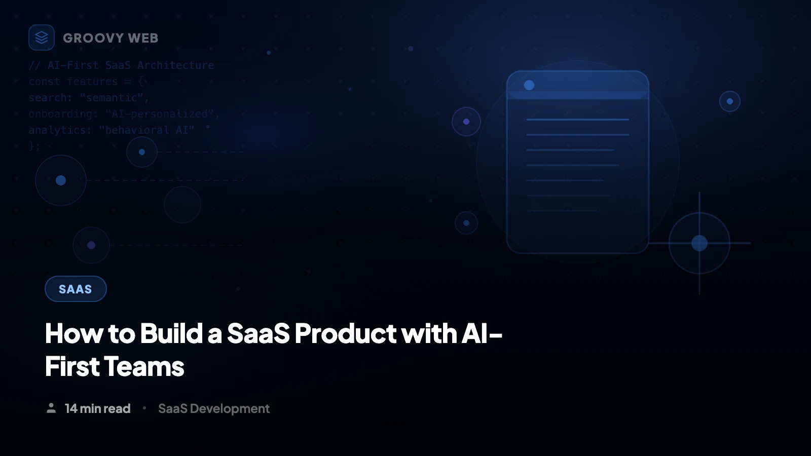 How to Build a SaaS Product in 2026 (AI-First Method)
