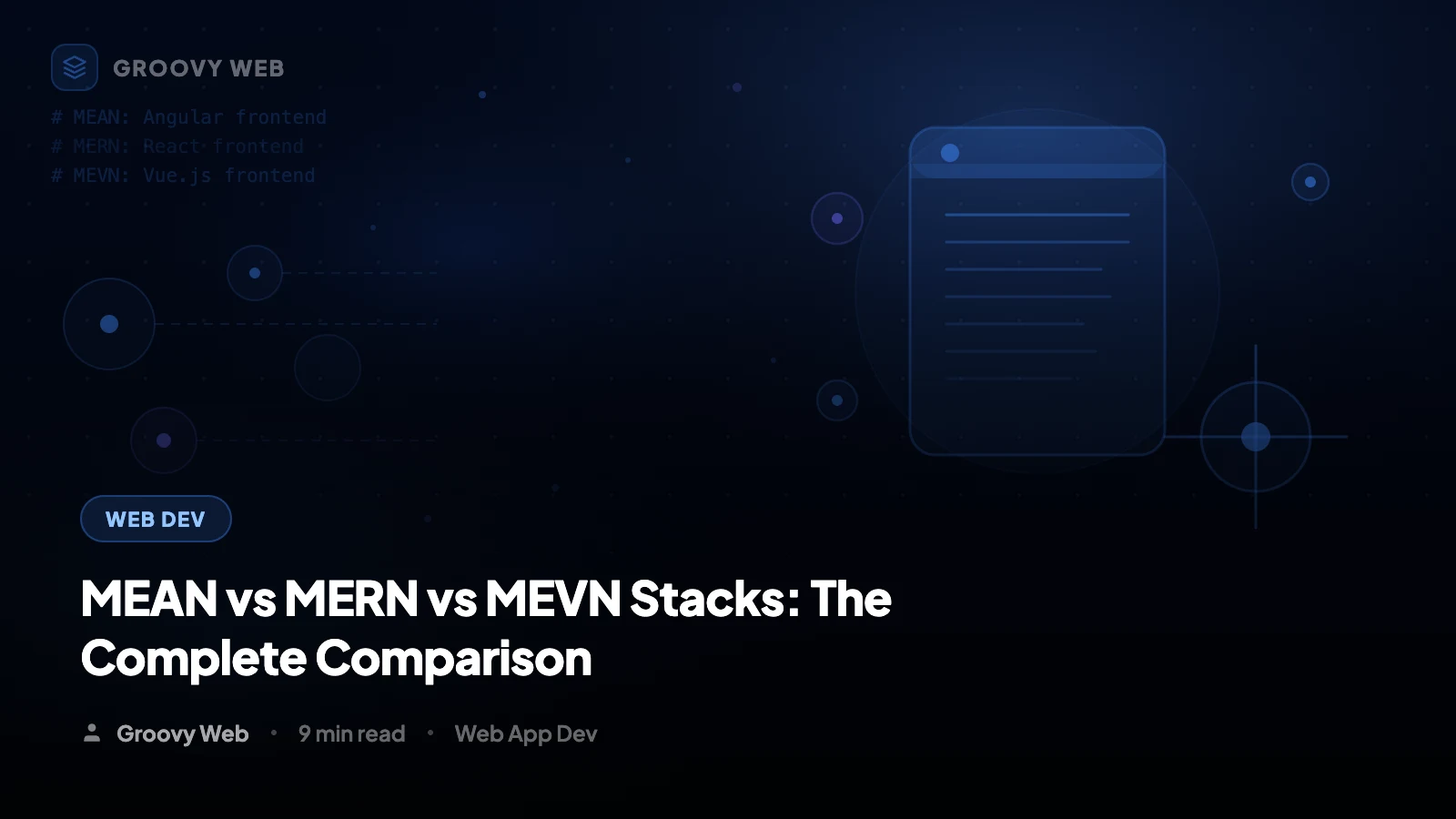 MEAN vs MERN vs MEVN: Which Stack Should You Pick? (2026)