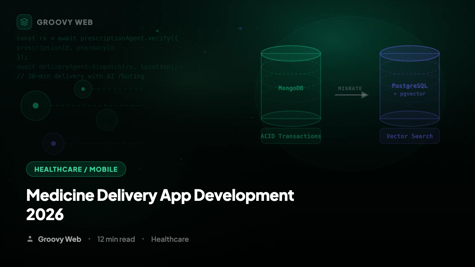 How to Build a Medicine Delivery App in 2026: Complete AI-First Guide