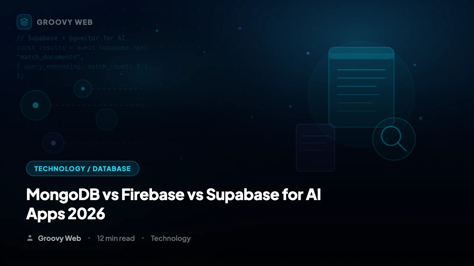 MongoDB vs Firebase vs Supabase: Best for AI Apps (2026)