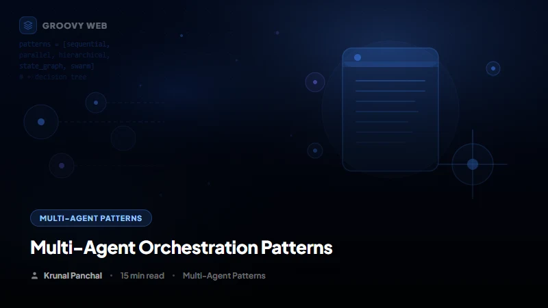 Multi-Agent Orchestration Patterns: Sequential vs Parallel vs Hierarchical (Real Examples)