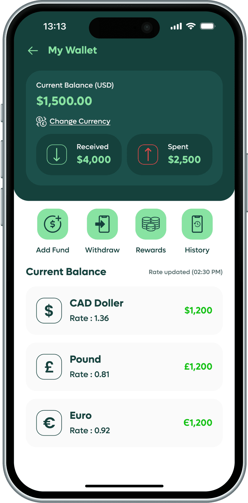 App screen 1
